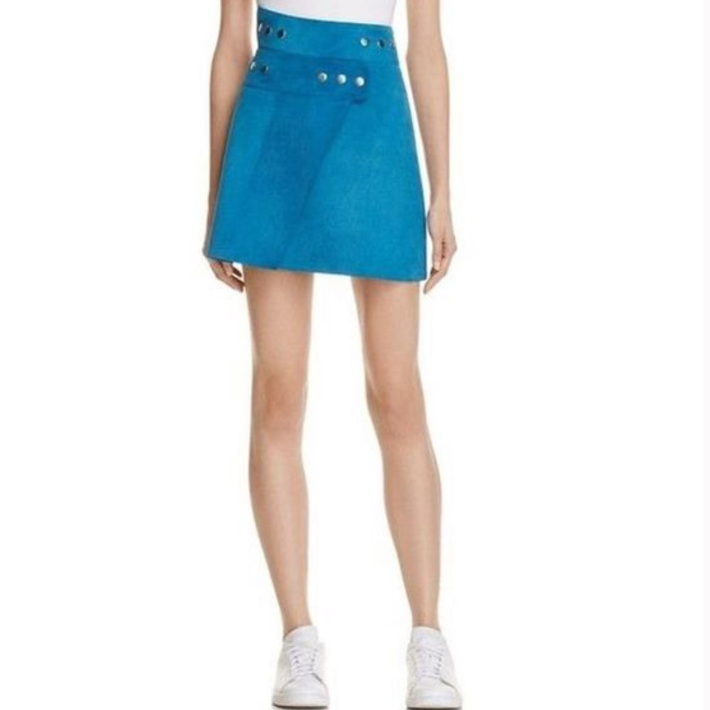 NWT MAJE JOSEPH Suede Leather Wrap Skirt